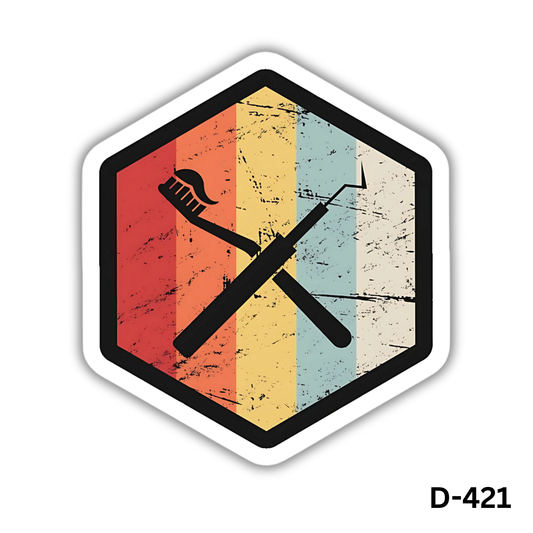 Toothbrush and Probe sticker(D-421)