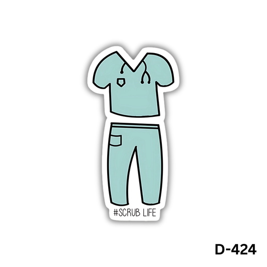 Scrub Life Sticker (D-424)