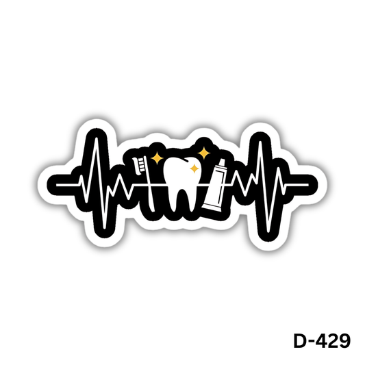 Dental Heartbeat sticker(D-429)
