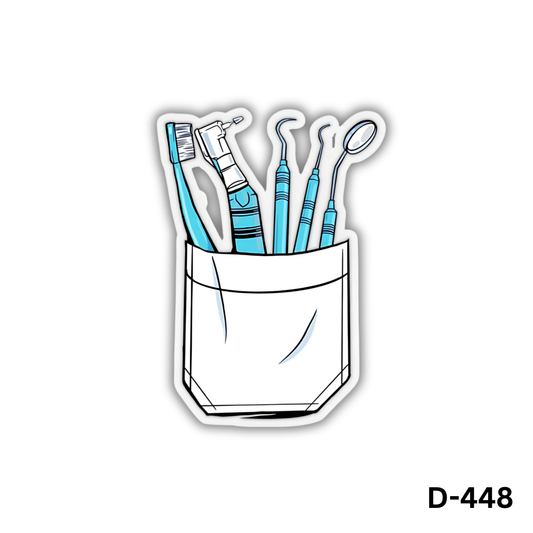 Dental Instruments sticker(D-448)