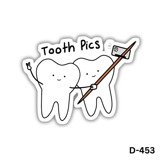 Tooth Pics sticker(D-453)