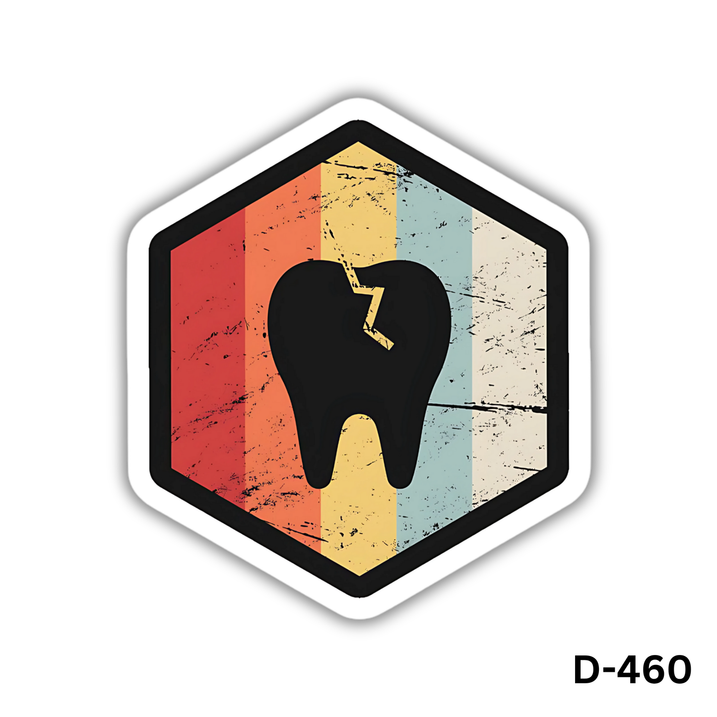 Fractured Tooth sticker(D-460)