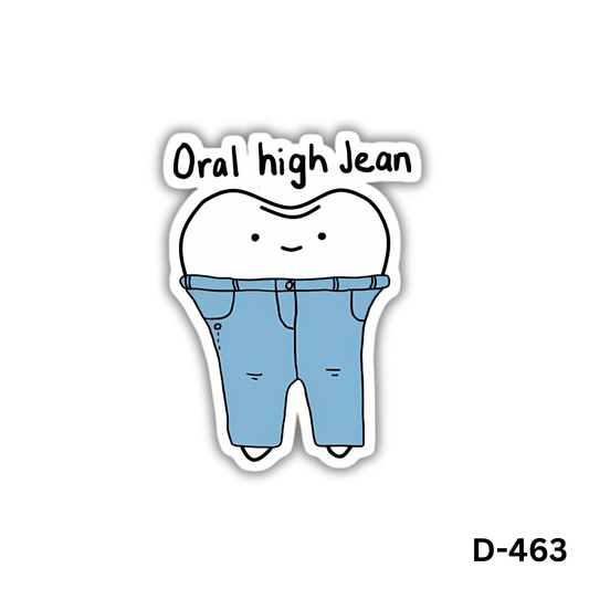 Oral high jean sticker(D-463)