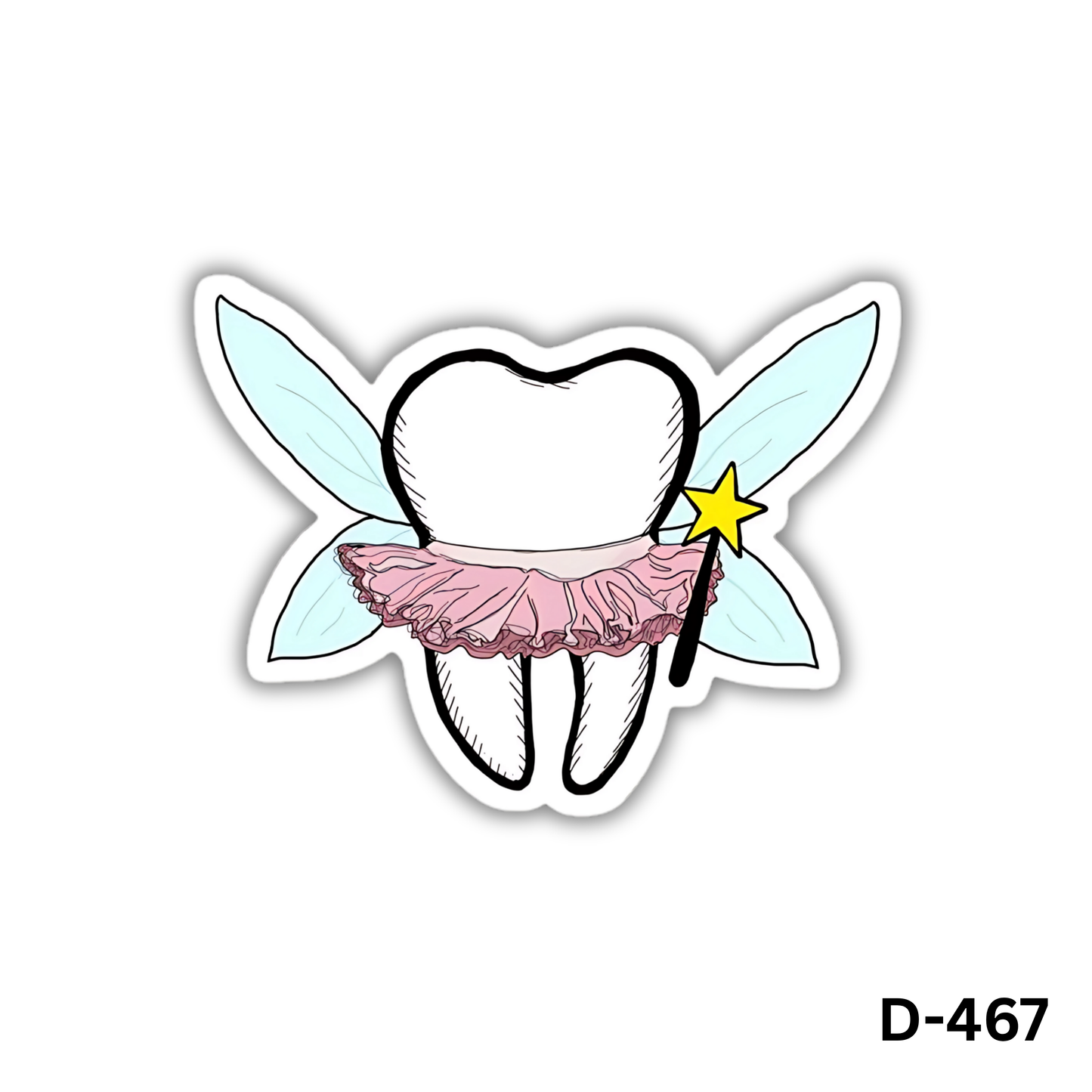 Tooth Fairy sticker(D-467)