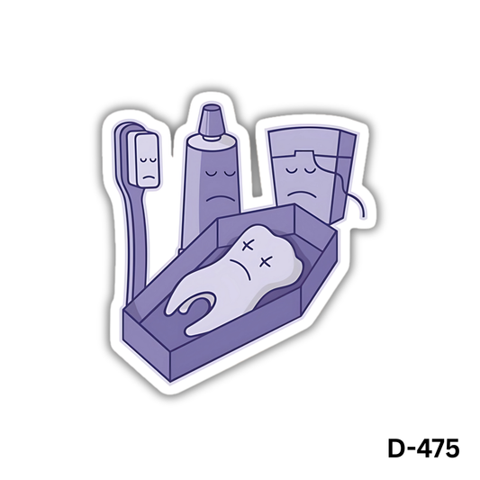 Dental Funeral sticker(D-475)