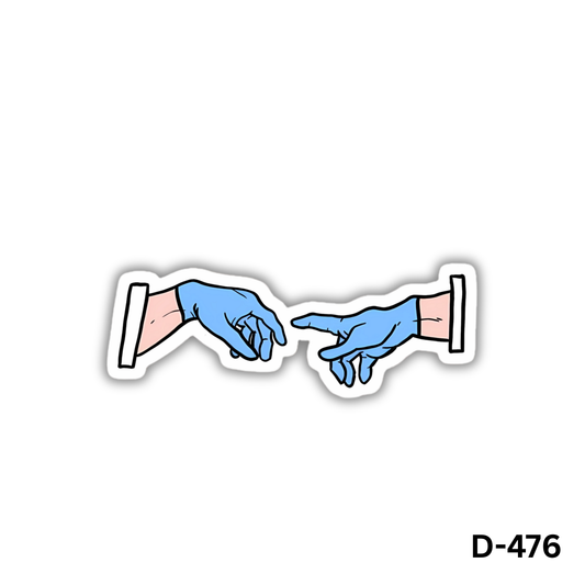 Gloves Magnet sticker(D-476)