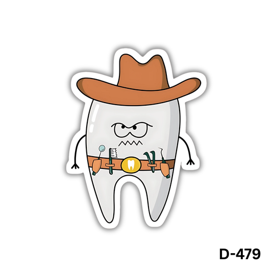 Cowboy Tooth sticker(D-479)