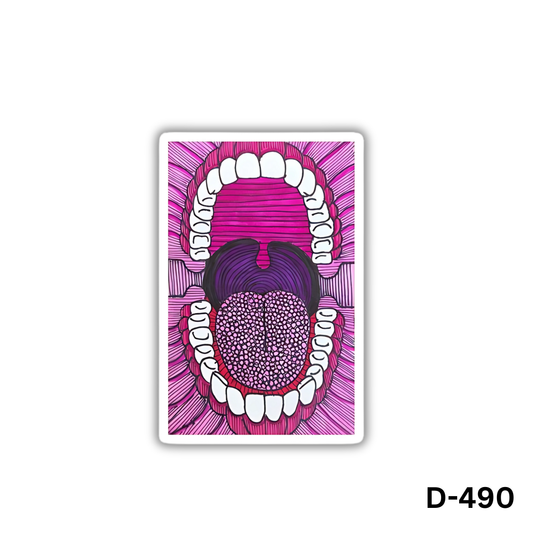 Open Mouth sticker(D-490)