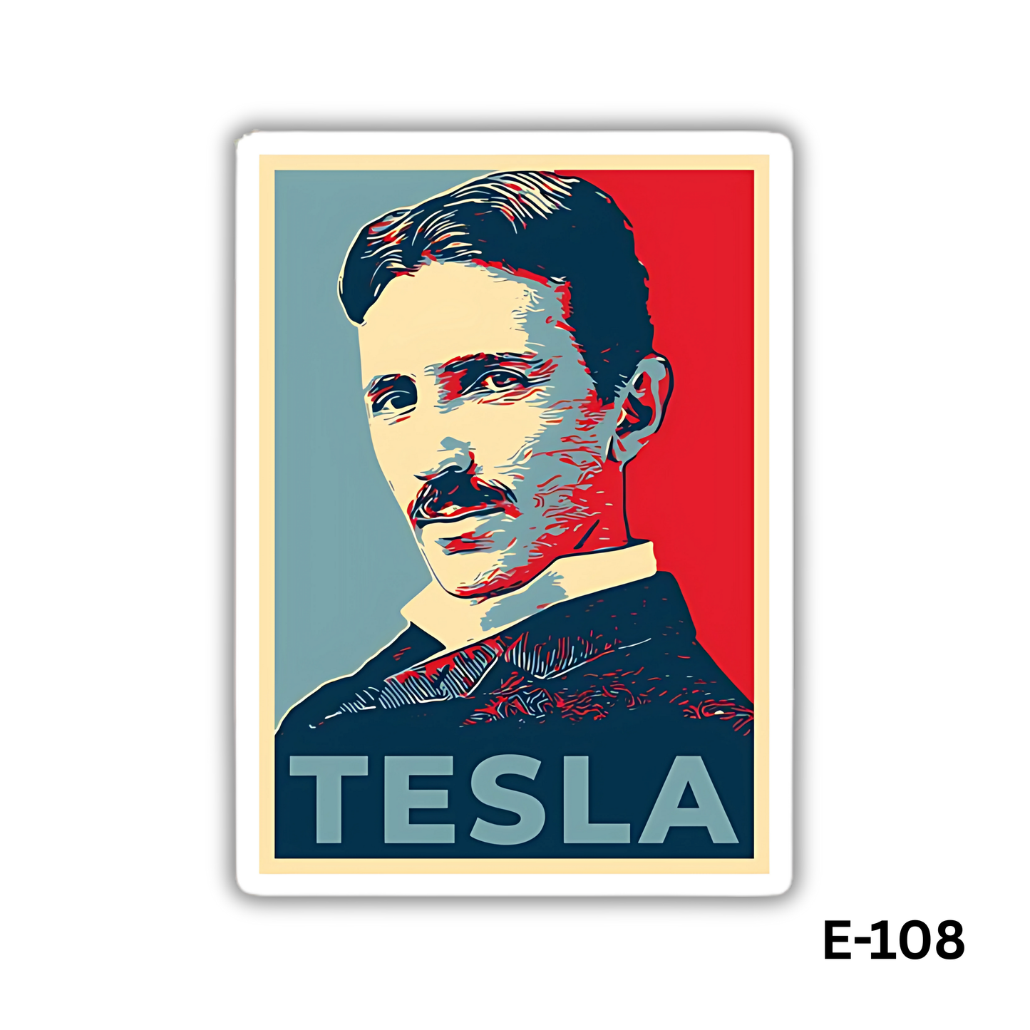 Nikola Tesla Sticker (E-108)