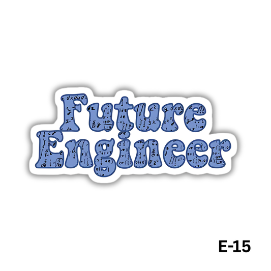 Blue Future Engineer Sticker (E-15)