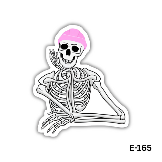 Engineering Girl Skeleton Sticker (E-165)