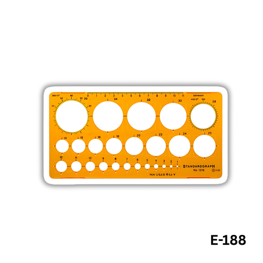 Circle Ruler Sticker (E-188)