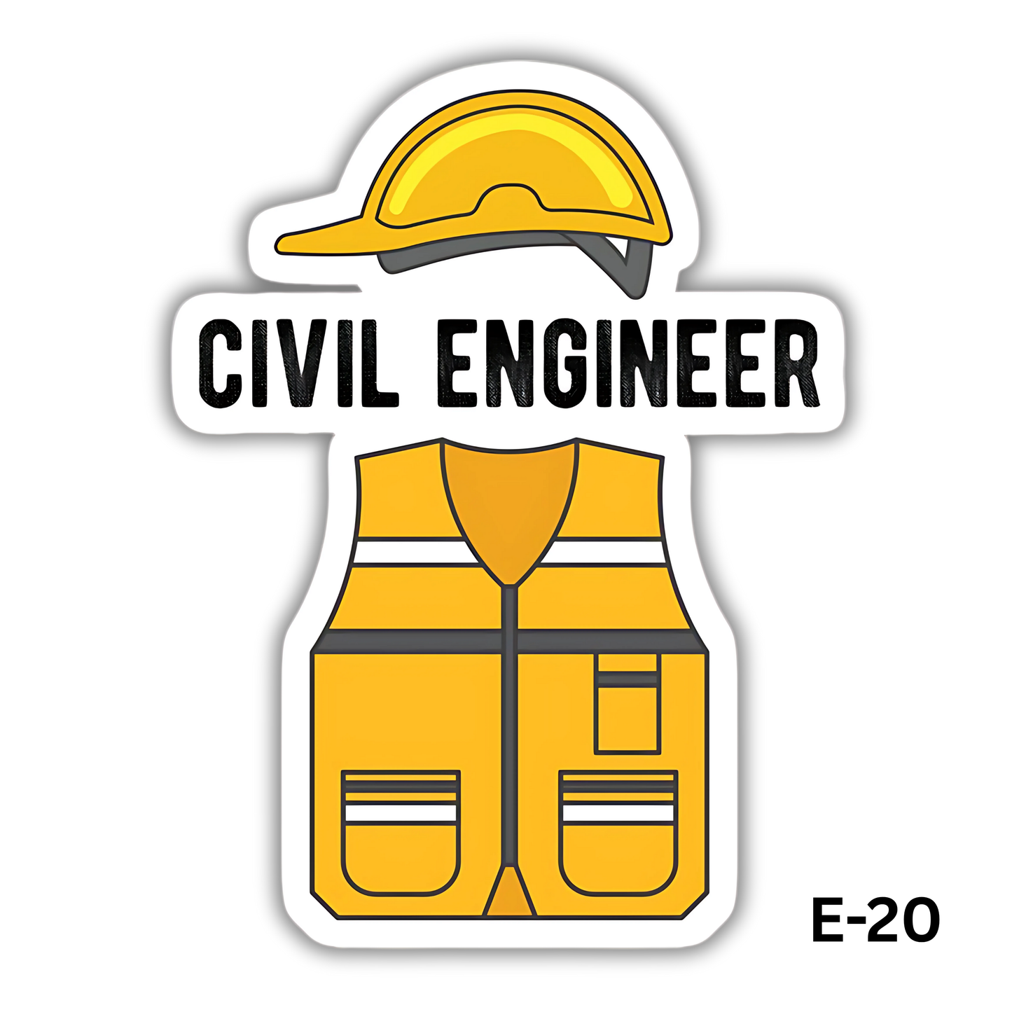 Civil Engineer Sticker (E-20)