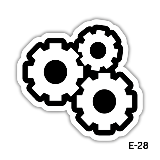 Gears Sticker (E-28)