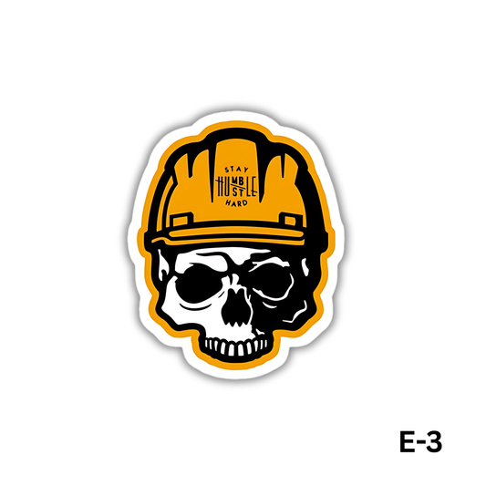 Skull Wearing a yellow hardhat (E-3)
