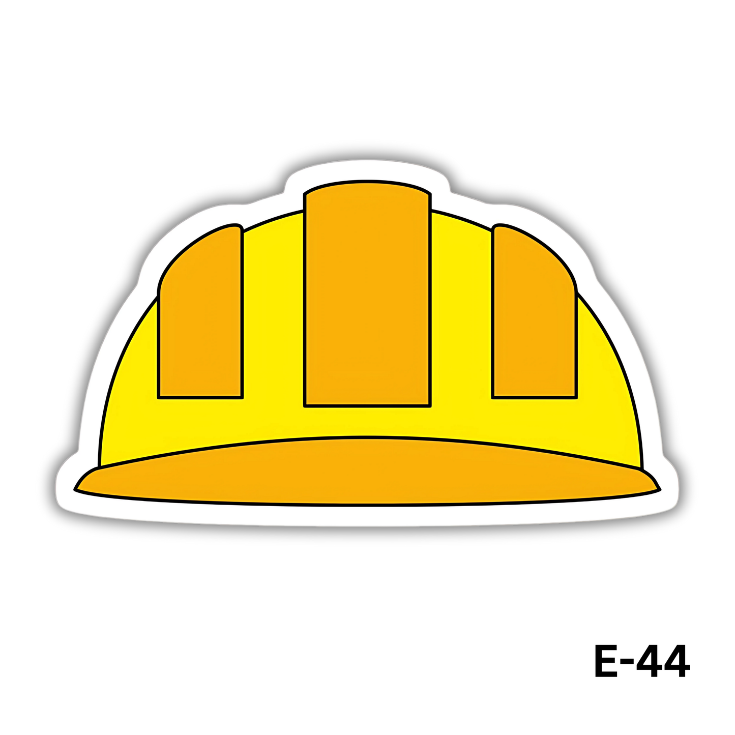 Yellow Hard Hat sticker(E-44)