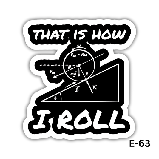 THAT IS HOW I ROLL sticker(E-63)