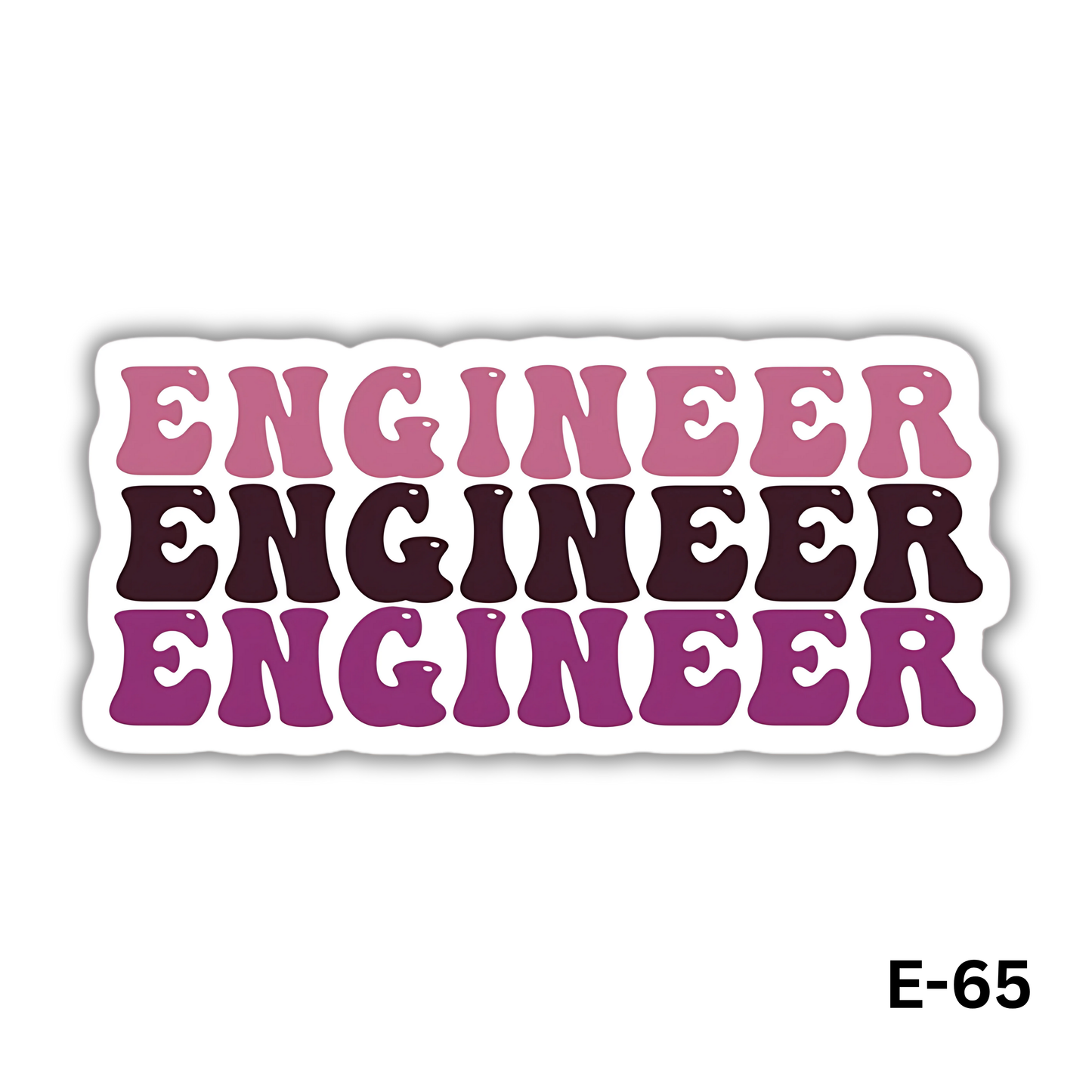 Pink ENGINEER sticker(E-65)