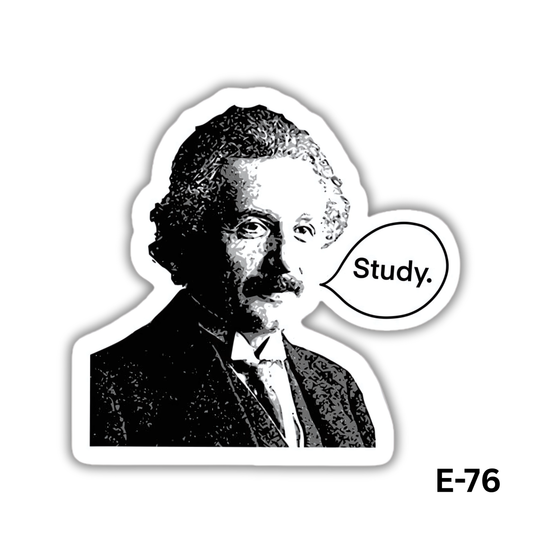 Albert Einstein-study-sticker(E-76)