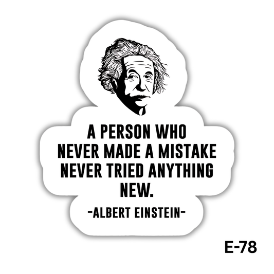 Albert Einstein Quote sticker(E-78)