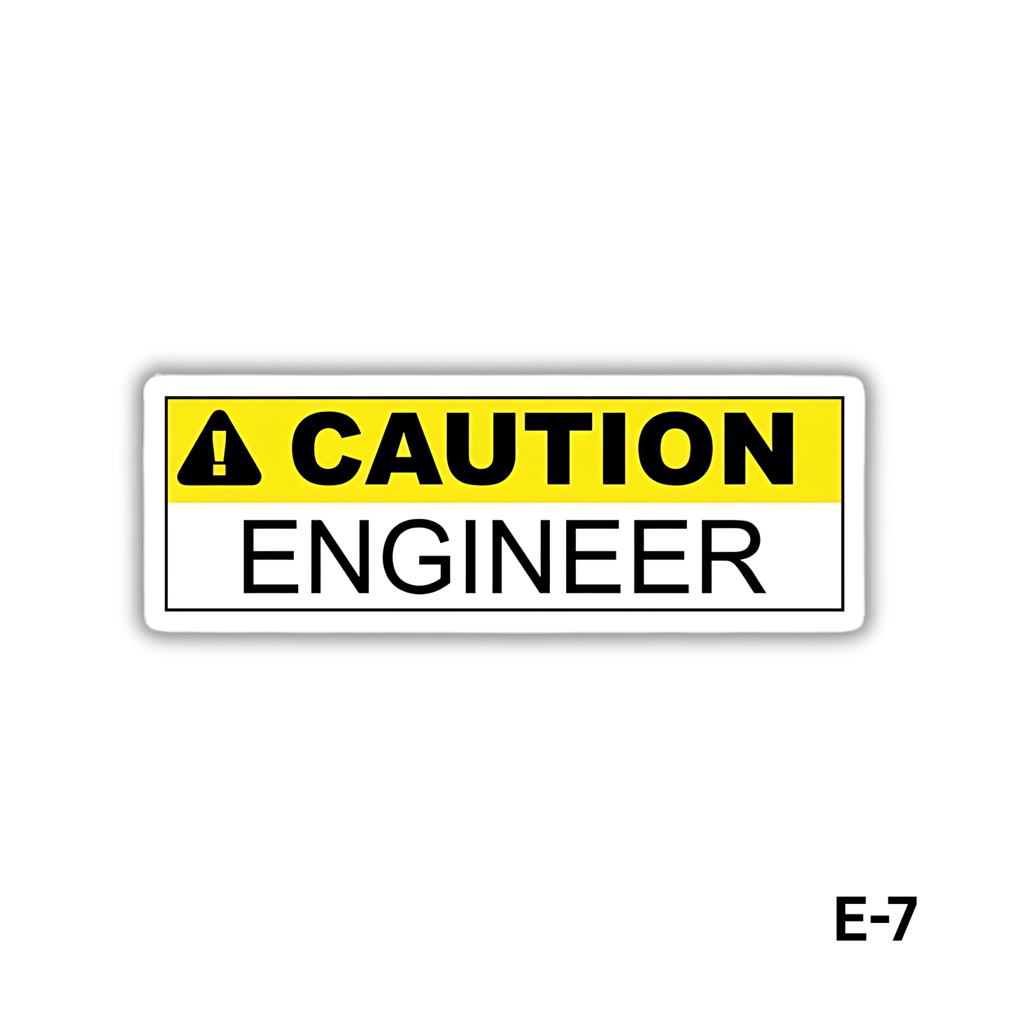Caution Engineer sticker (E-7)