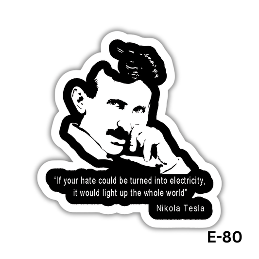 Nicola Tesla Quote sticker(E-80)