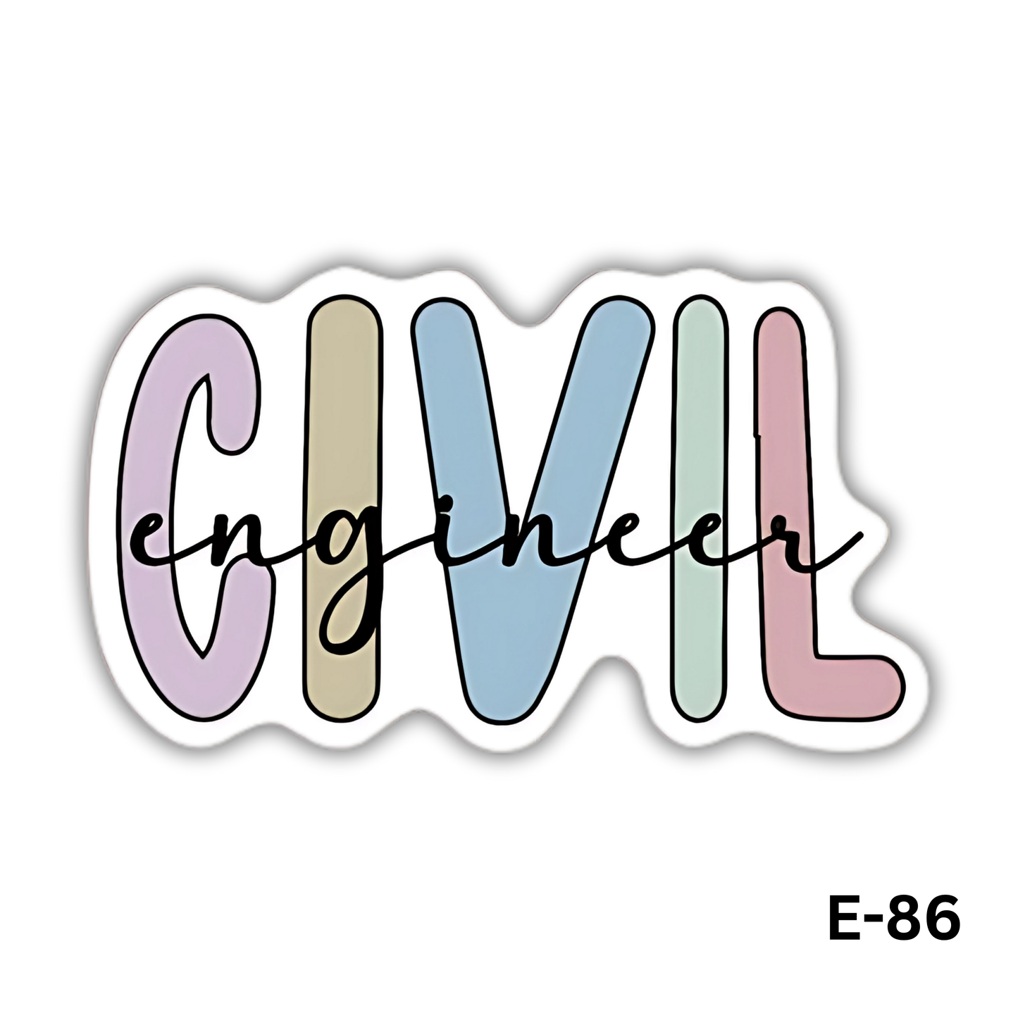 CIVIL ENGINEER sticker(E-86)