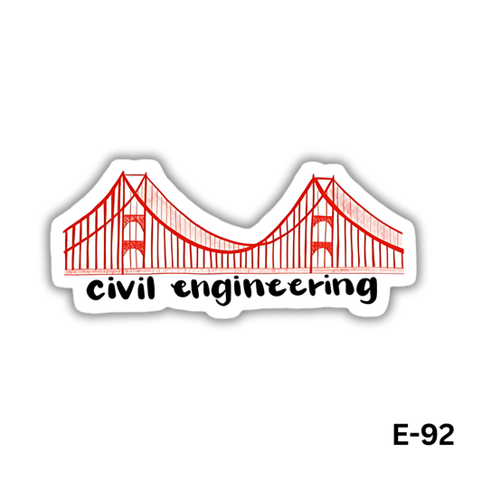 CIVIL ENGINEERING sticker(E-92)
