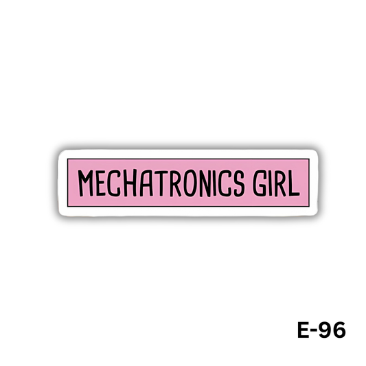 Mechatronics Girl Sticker (E-96)