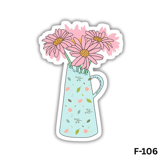 Daisies and forget-me-nots (F-106)