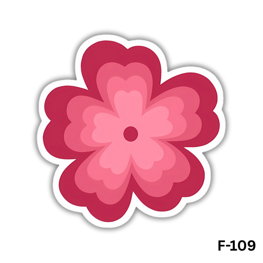 Pink and Red layered retro flower(F-109)