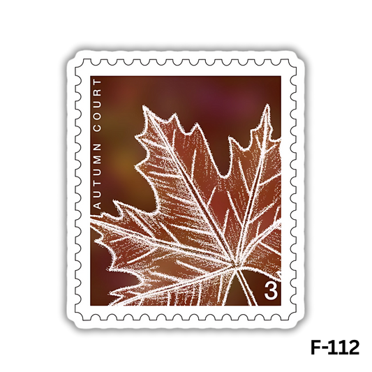 Autumn Court Stamp sticker(F-112)
