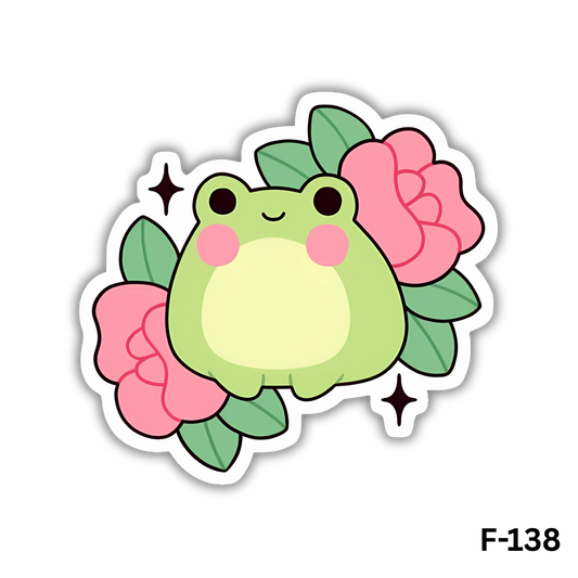 Flower frog sticker(F-138)