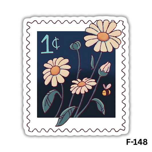 Stamp with flowers(F-148)