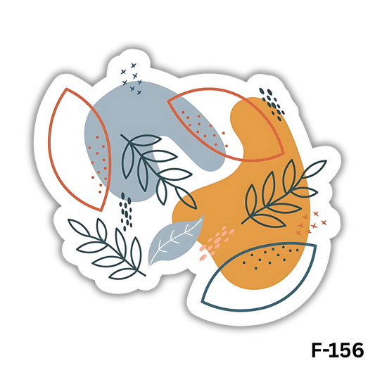 Playful Abstract Floral design(F-156)