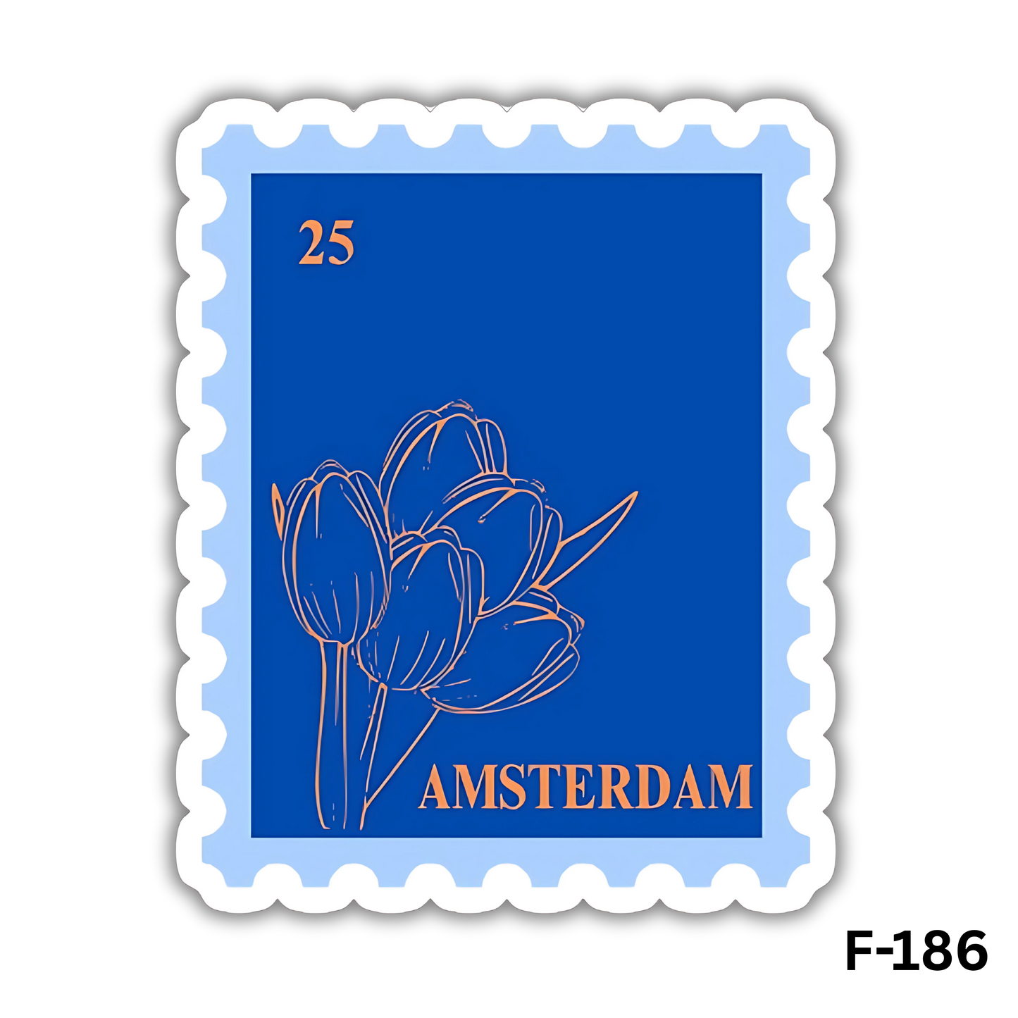 Tulip Flower Stamp sticker(F-186)