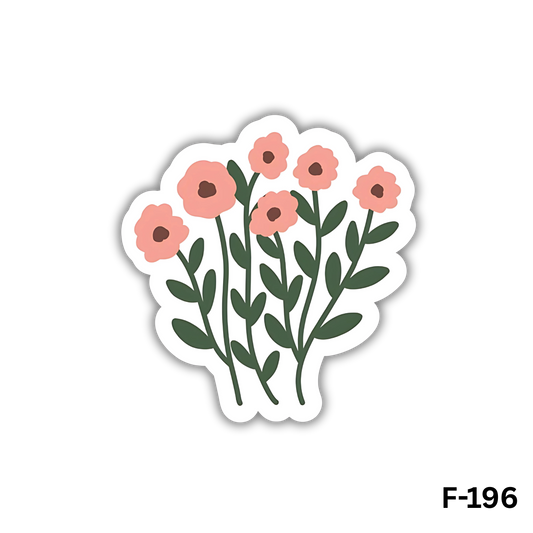 Pink Wildflowers sticker(F-196)