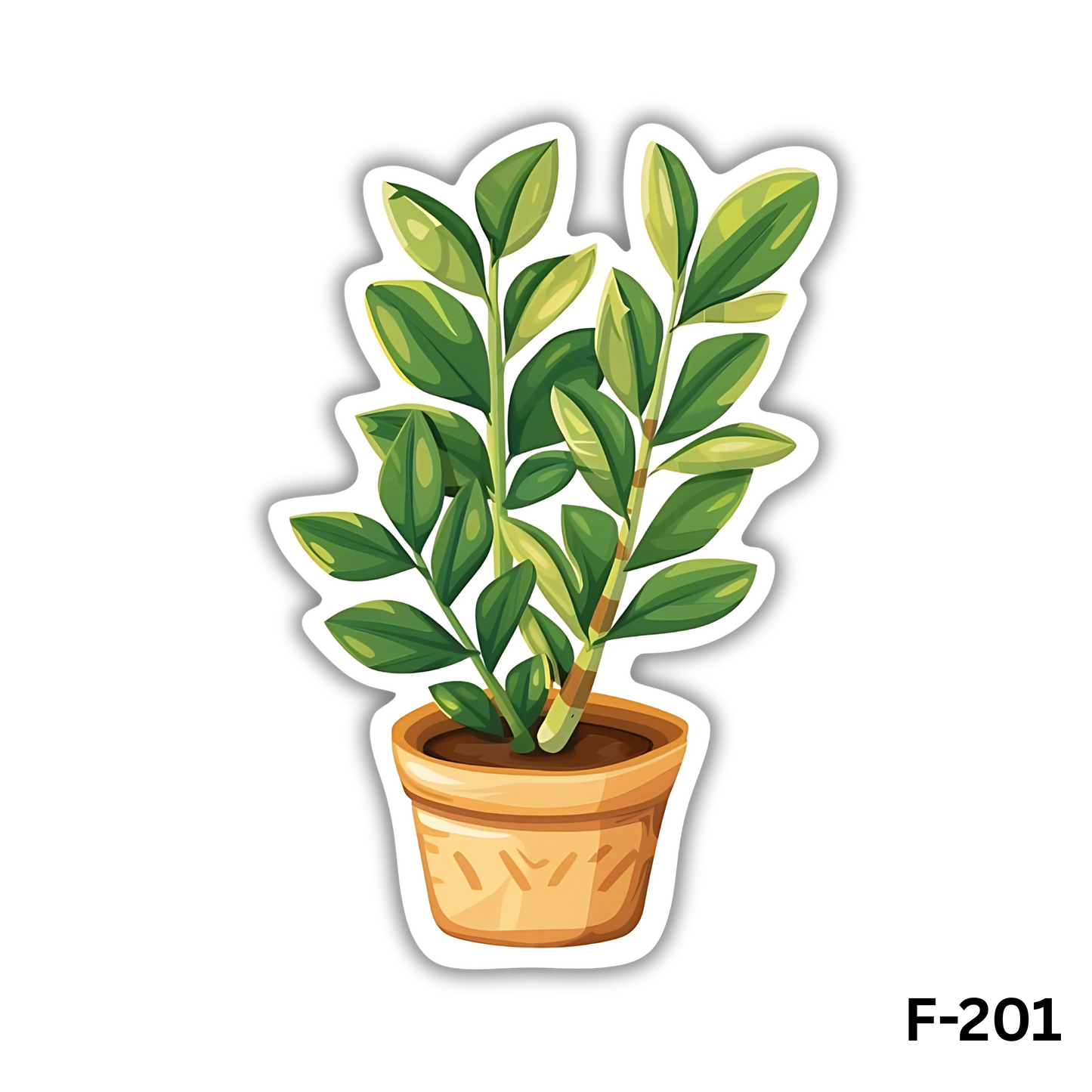 ZZ Plant(Zamioculcas Zamiifolia) sticker(F-201)