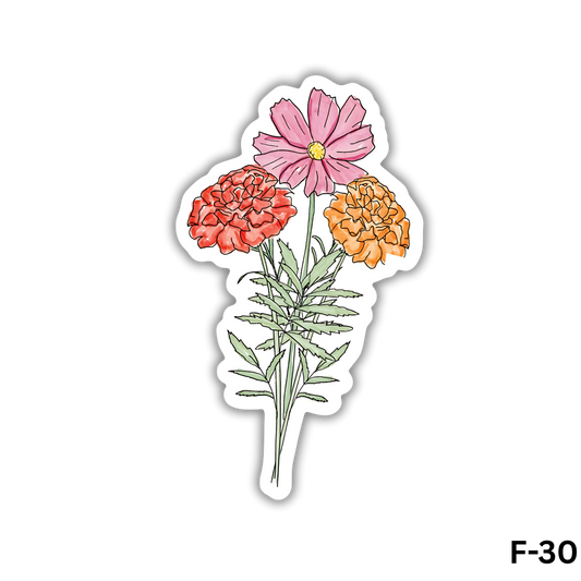 Marigold and Cosmos Flowers(F-30)