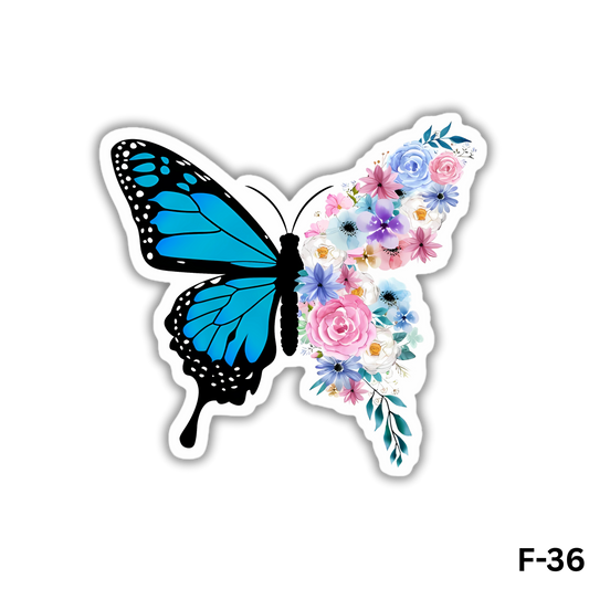 Floral colorful Butterfly (F-36)
