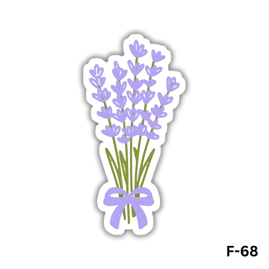 Lavender Flower bouquet with purple bow(F-68)