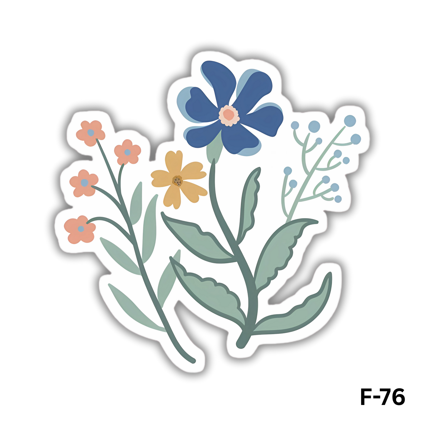 Bouquet of stylized flowers(F-76)