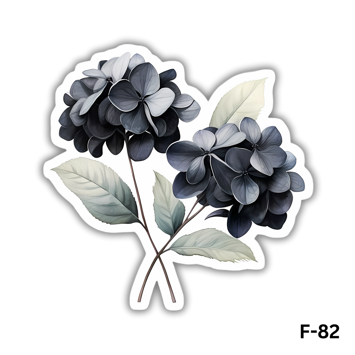Hydrangea Sticker(F-82)