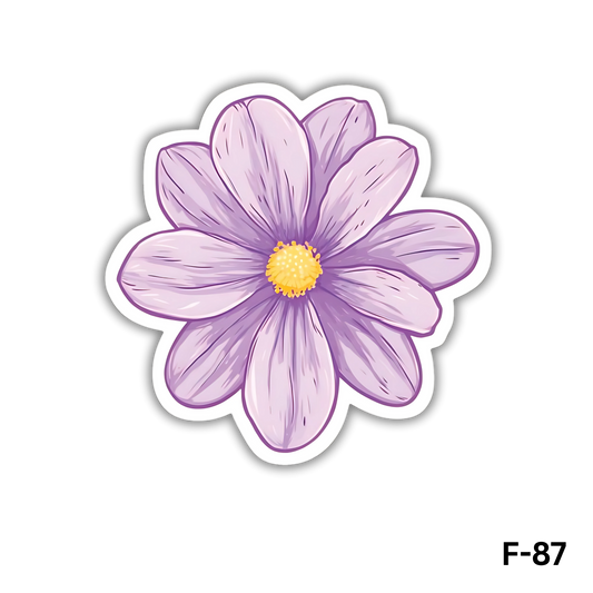 Purple Flower Sticker(F-87)