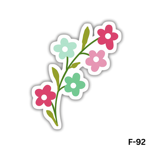 A branch with flowers and leaves(F-92)