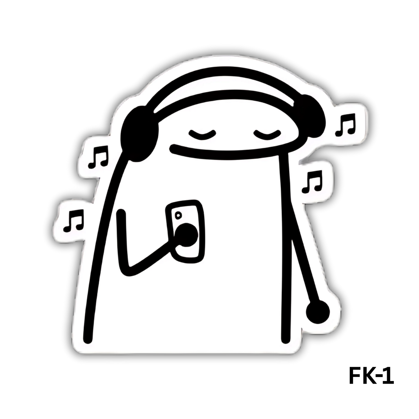 Flork wearing Headphone -Music (FK-1)