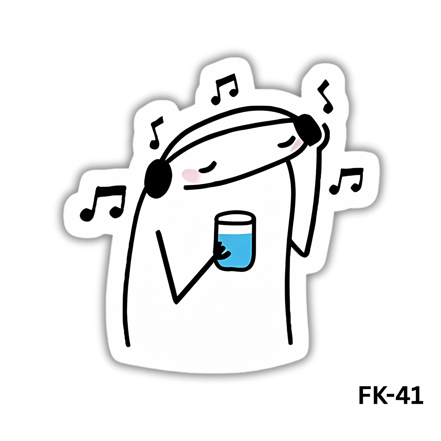 Flork Enjoying Listening to music (FK-41)
