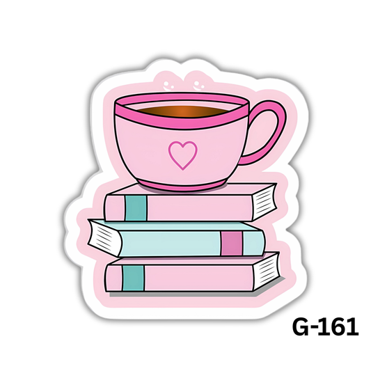 Pink Books and Coffee(G-161)