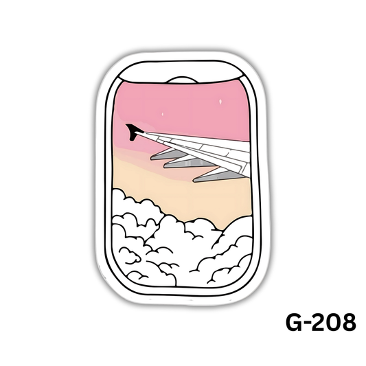 Pink Plane Window (G-208)