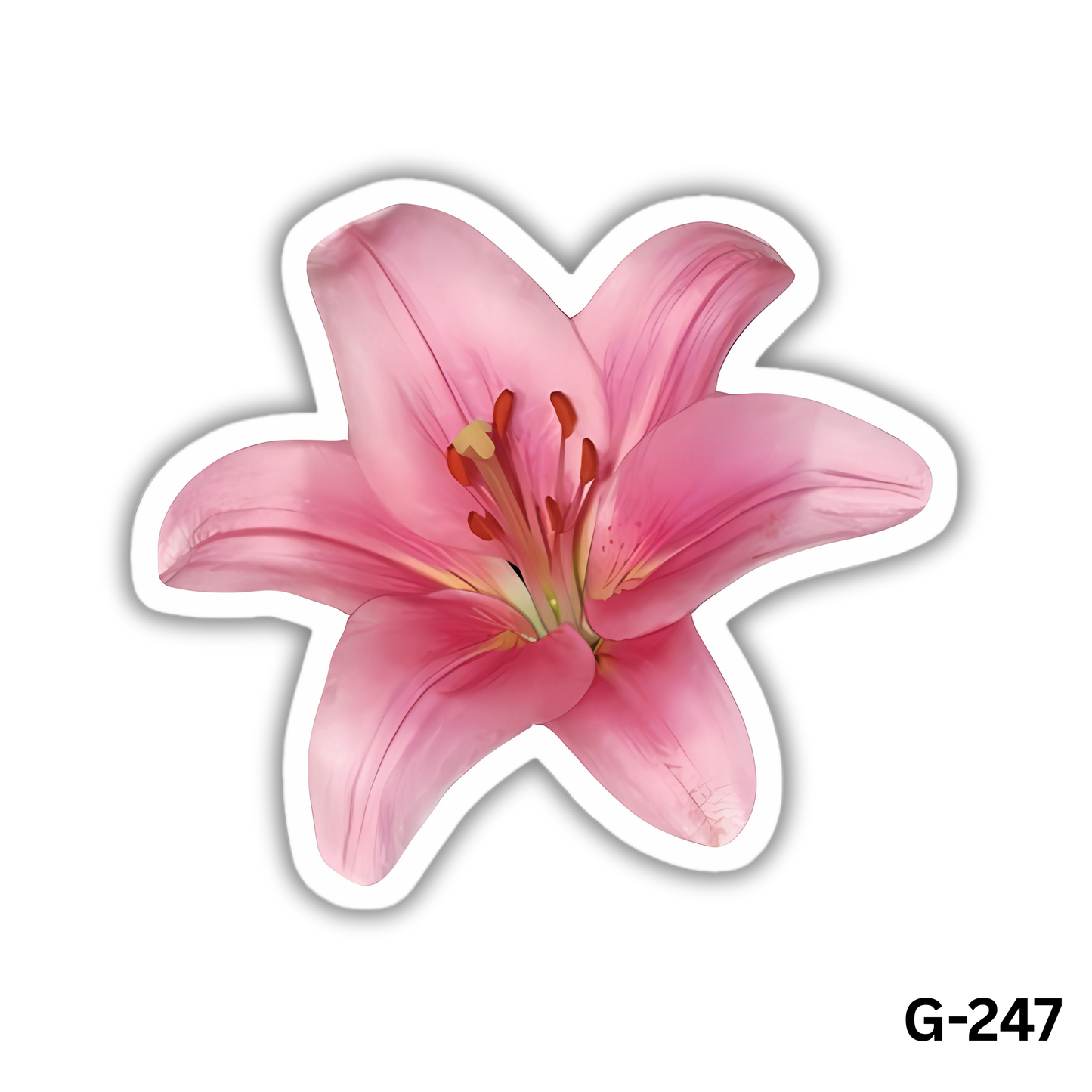 Lily Flower Sticker (G-247)